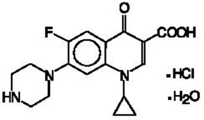 Image Of Chemical Structure Ciprofloxacin (Chemical Structure 1)